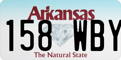 AR license plate 158WBY