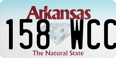 AR license plate 158WCC
