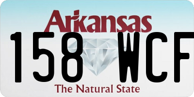 AR license plate 158WCF
