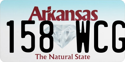 AR license plate 158WCG