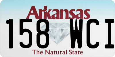 AR license plate 158WCI