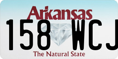 AR license plate 158WCJ