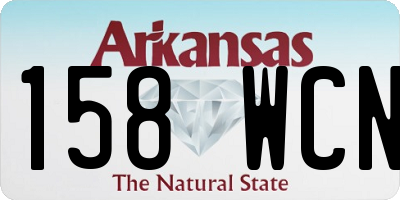 AR license plate 158WCN