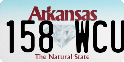 AR license plate 158WCU
