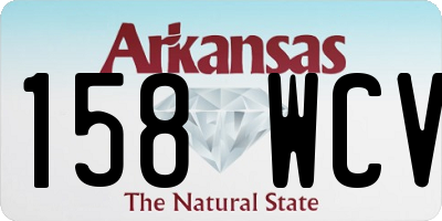 AR license plate 158WCV