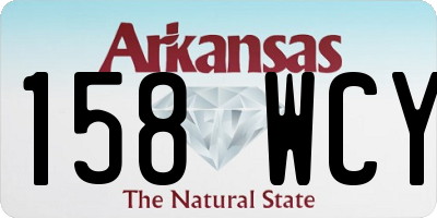AR license plate 158WCY