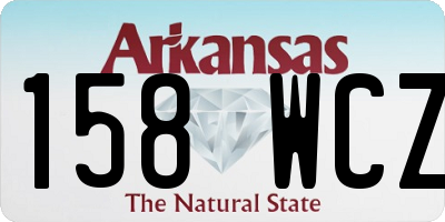 AR license plate 158WCZ