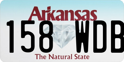AR license plate 158WDB