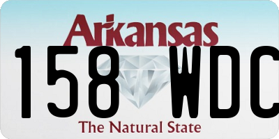 AR license plate 158WDC