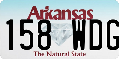 AR license plate 158WDG