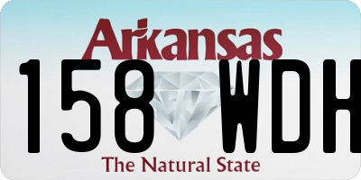 AR license plate 158WDH