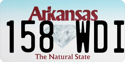 AR license plate 158WDI