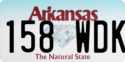 AR license plate 158WDK