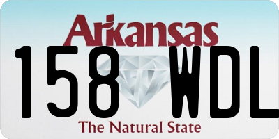 AR license plate 158WDL