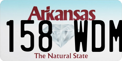 AR license plate 158WDM