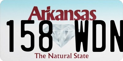 AR license plate 158WDN