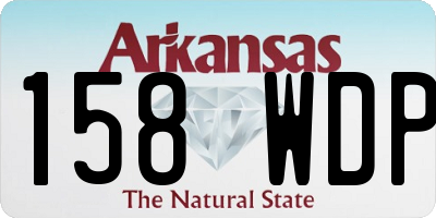 AR license plate 158WDP