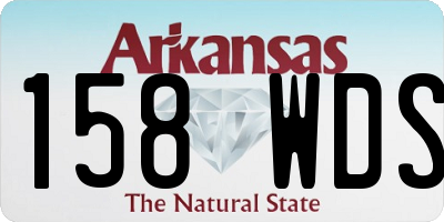 AR license plate 158WDS