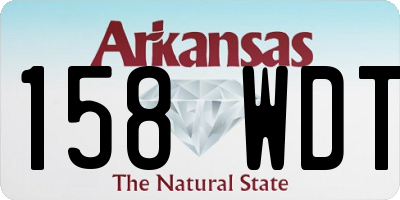 AR license plate 158WDT
