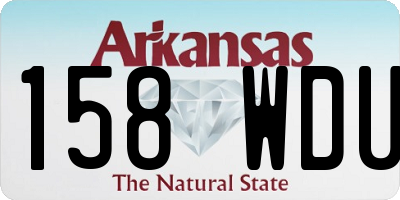 AR license plate 158WDU