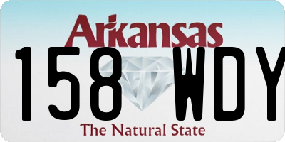 AR license plate 158WDY