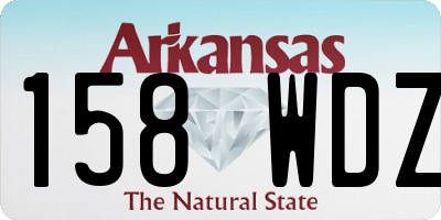 AR license plate 158WDZ