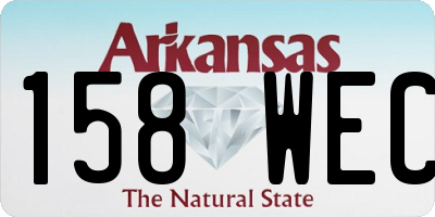 AR license plate 158WEC