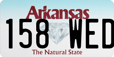 AR license plate 158WED