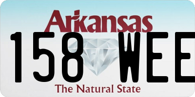AR license plate 158WEE