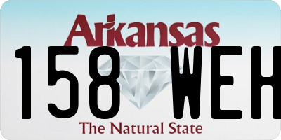 AR license plate 158WEH