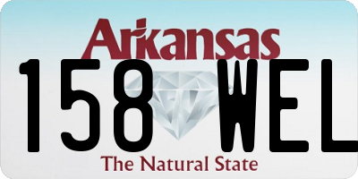 AR license plate 158WEL