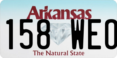 AR license plate 158WEO