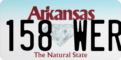 AR license plate 158WER