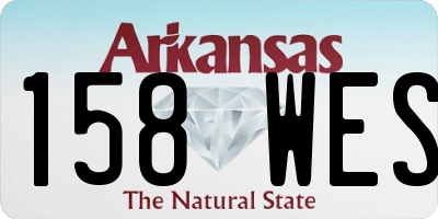 AR license plate 158WES
