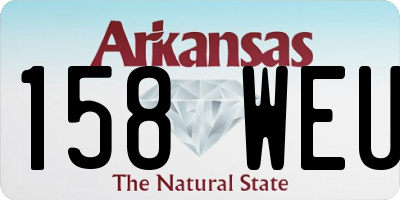 AR license plate 158WEU