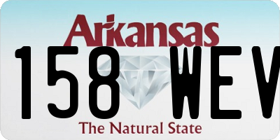 AR license plate 158WEV