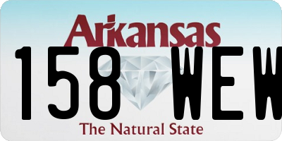 AR license plate 158WEW