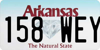 AR license plate 158WEY