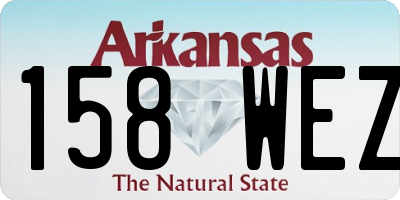 AR license plate 158WEZ