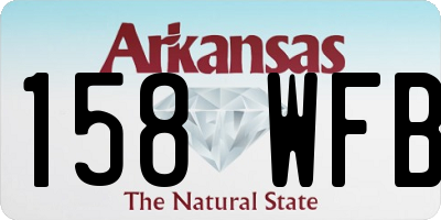 AR license plate 158WFB