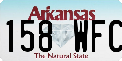 AR license plate 158WFC