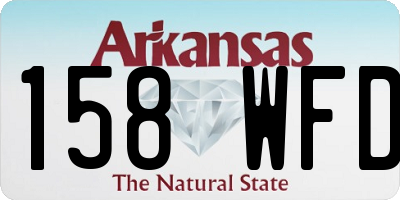AR license plate 158WFD