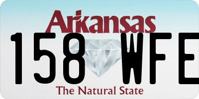 AR license plate 158WFE