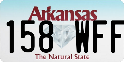 AR license plate 158WFF