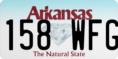 AR license plate 158WFG
