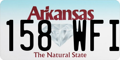 AR license plate 158WFI
