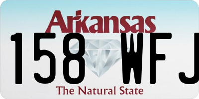 AR license plate 158WFJ