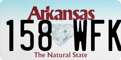 AR license plate 158WFK
