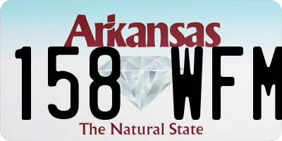 AR license plate 158WFM