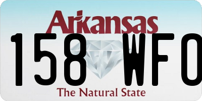AR license plate 158WFO